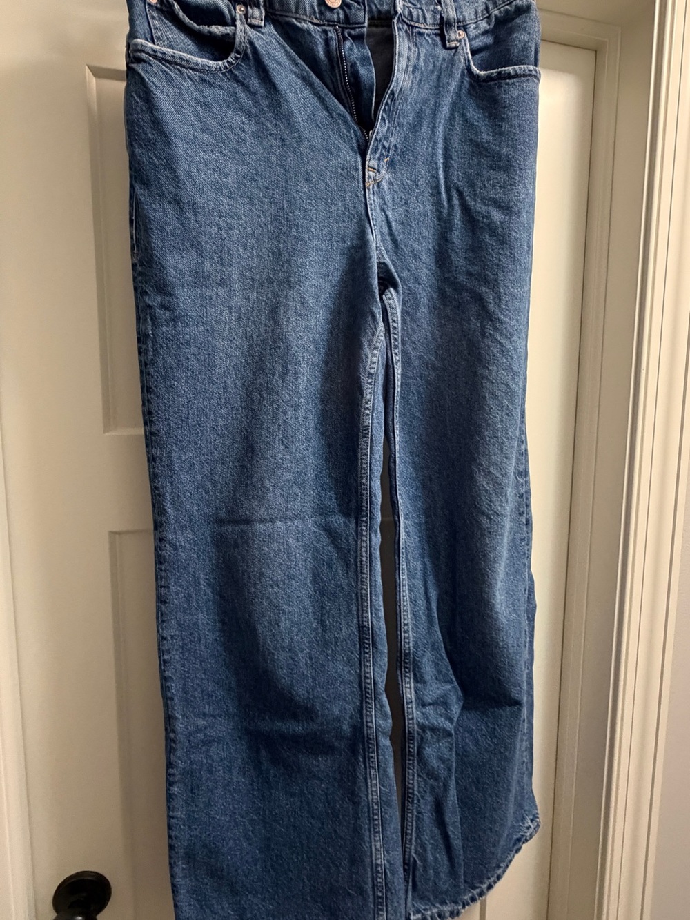 We The FreClassic Straight-Leg Blue Denim Jeans